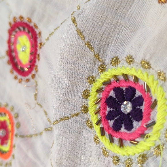 Ruby Yaya Embroidered Tunic Kaftan Dress Size XL - Picture 9 of 10